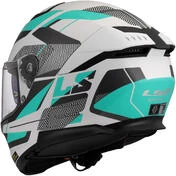 LS2 FF808 STREAM II ROAD Cyan LIGHT Grey Full Face Motorcycle Мотошлем