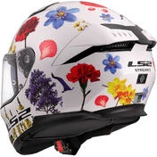 LS2 FF808 STREAM II FLOWERS Full Face Motorcycle Мотошлем White