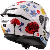 LS2 FF808 STREAM II FLOWERS Full Face Motorcycle Мотошлем White