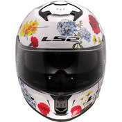 LS2 FF808 STREAM II FLOWERS Full Face Motorcycle Мотошлем White