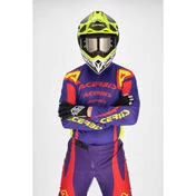 Acerbis MX TRACK ASKAR Purple Red Cross Enduro Motorcycle мотоштаны