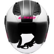 LS2 OF616 AIRFLOW 2 COVER White Pink Motorcycle Jet Мотошлем