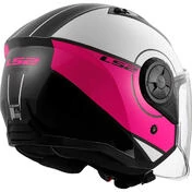 LS2 OF616 AIRFLOW 2 COVER White Pink Motorcycle Jet Мотошлем