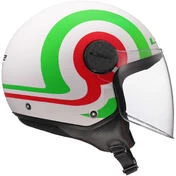 LS2 OF558 SPHERE LUX 2 URBY Jet Motorcycle Мотошлем White Green Red