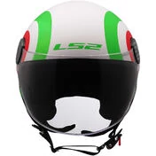 LS2 OF558 SPHERE LUX 2 URBY Jet Motorcycle Мотошлем White Green Red
