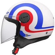 LS2 OF558 SPHERE LUX 2 URBY Jet Motorcycle Мотошлем White Blue Red