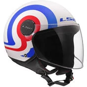 LS2 OF558 SPHERE LUX 2 URBY Jet Motorcycle Мотошлем White Blue Red