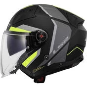Ls2 OF603 INFINITY 2 Focus Jet Motorcycle Мотошлем Matt Black Yellow