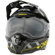 Oneal D-SRS SQUARE Adventure Full Face Motorcycle Мотошлем Grey Yellow