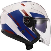 Ls2 OF603 INFINITY 2 Focus Jet Motorcycle Мотошлем White Blue Red