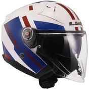 Ls2 OF603 INFINITY 2 Focus Jet Motorcycle Мотошлем White Blue Red