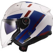 Ls2 OF603 INFINITY 2 Focus Jet Motorcycle Мотошлем White Blue Red