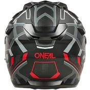 Oneal D-SRS SQUARE Adventure Full Face Motorcycle Мотошлем Grey Red