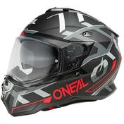 Oneal D-SRS SQUARE Adventure Full Face Motorcycle Мотошлем Grey Red