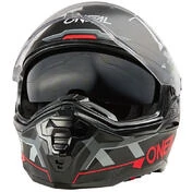 Oneal D-SRS SQUARE Adventure Full Face Motorcycle Мотошлем Grey Red