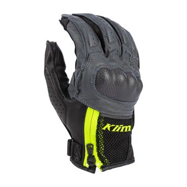 Motorradhandschuhe Klim Induction Glove Asphalt-Hi-Vis grau