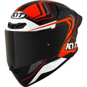 Kyt TT-REVO OVERTECH Full Face Motorcycle Мотошлем Black Orange