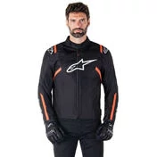 Alpinestars T-SPS V2 WP Fabric Motorcycle мотокуртка Black White Red Fluorescent