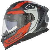 ACERBIS X-WAY Full Face Motorcycle Мотошлем Orange Grey