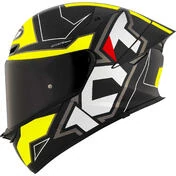 Kyt TT-REVO ELECTRON Full Face Motorcycle Мотошлем Black Yellow