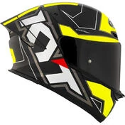 Kyt TT-REVO ELECTRON Full Face Motorcycle Мотошлем Black Yellow