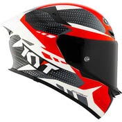 Kyt TT-REVO GEAR Full Face Motorcycle Мотошлем Black Red