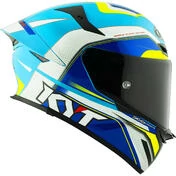 Kyt TT-REVO GRAN PRIX Full Face Motorcycle Мотошлем White Blue