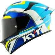 Kyt TT-REVO GRAN PRIX Full Face Motorcycle Мотошлем White Blue