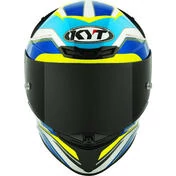 Kyt TT-REVO GRAN PRIX Full Face Motorcycle Мотошлем White Blue