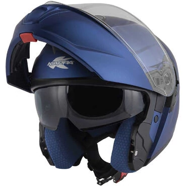 Kappa KV50 B Solid Matt Blue Modular Motorcycle Мотошлем