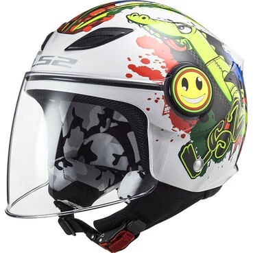 Ls2 Child Motorcycle Мотошлем OF602 FUNNY Croco White