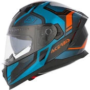 ACERBIS X-WAY Full Face Motorcycle Мотошлем Blue Orange