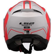 LS2 OF603 INFINITY 2 FOCUS Jet Motorcycle Мотошлем Grey Red