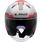 LS2 OF603 INFINITY 2 FOCUS Jet Motorcycle Мотошлем Grey Red