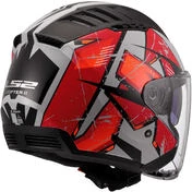 LS2 OF600 COPTER II KANJI LIGHT Motorcycle Jet Мотошлем Grey
