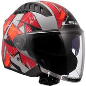 LS2 OF600 COPTER II KANJI LIGHT Motorcycle Jet Мотошлем Grey