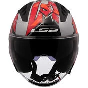 LS2 OF600 COPTER II KANJI LIGHT Motorcycle Jet Мотошлем Grey