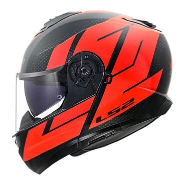 Ls2 Ff908 Strobe 2 Code Modular Мотошлем Red Matt Красный