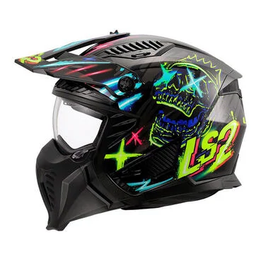 Ls2 Of606 Drifter Rayz Мотошлем Black Blue Черный