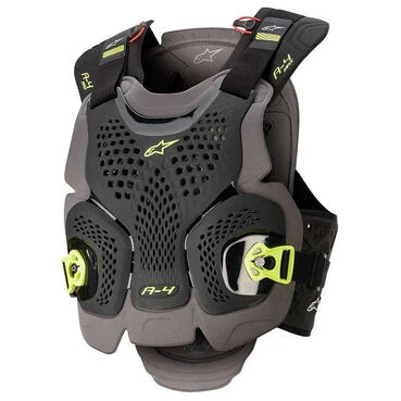 ALPINESTARS A 4 Max Protection Vest Black / Anthracite / Yellow Fluo