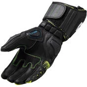 Rev'it CONTROL Leather Motorcycle мотоперчатки Black Neon Yellow