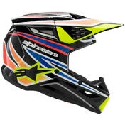Alpinestars SM3 YOUTH WURX Kids Cross Enduro Motorcycle Мотошлем Black Fluorescent Yellow Blue Red Glossy
