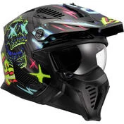 LS2 OF606 DRIFTER RAYZ Jet Motorcycle Мотошлем Black Blue