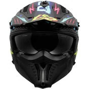 LS2 OF606 DRIFTER RAYZ Jet Motorcycle Мотошлем Black Blue