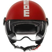 Momo Design FGTR CLASSIC Candy Red White Motorcycle Jet Мотошлем