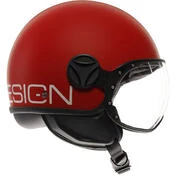 Momo Design FGTR CLASSIC Candy Red White Motorcycle Jet Мотошлем