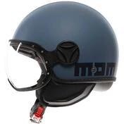 Momo Design FGTR CLASSIC Mono Dusty Matt Blue Jet Motorcycle Мотошлем