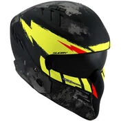 Moto Jet Мотошлем Suomy ARMOR HI VOLT Matt Black Yellow