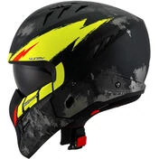 Moto Jet Мотошлем Suomy ARMOR HI VOLT Matt Black Yellow