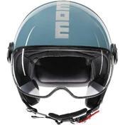 Momo Design FGTR CLASSIC Candy Sky Blue White Motorcycle Jet Мотошлем